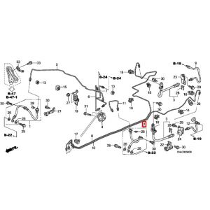 خرطوم زيت فرامل أمامي يسار