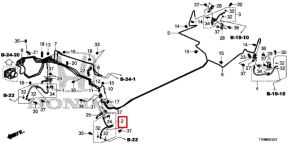 خرطوم زيت فرامل أمامي يسار