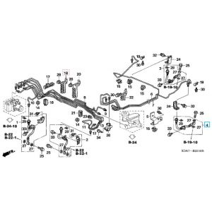 خرطوم زيت فرامل خلفي يسار