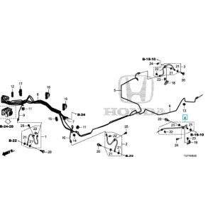 خرطوم زيت فرامل خلفي يسار