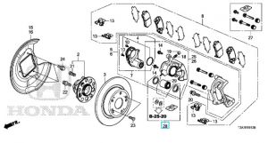 طقم إصلاح كليبر فرامل خلفي