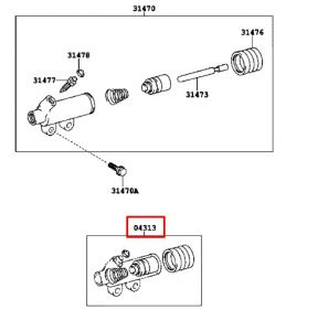 طقم إصلاح علبة كلتش علوية