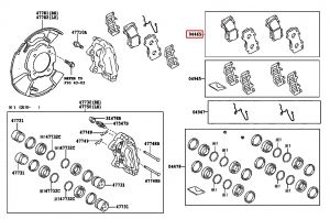 فحمات فرامل أمامية