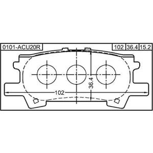 فحمات فرامل خلفية