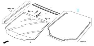 طقم ربلات زجاج أمامي