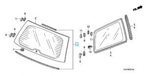 طقم ربلات زجاج أمامي