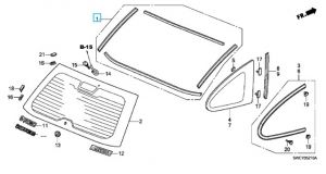طقم ربلات زجاج أمامي
