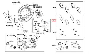 صاجات فحمات فرامل خلفية