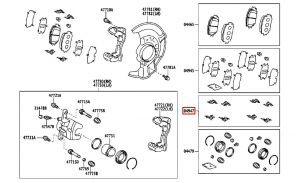 مشقبيات فحمات فرامل أمامية