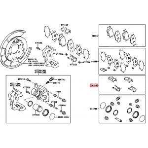 مشقبيات فحمات الفرامل الخلفية
