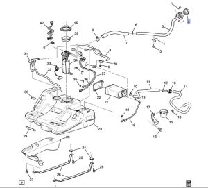 غطاء تانك البنزين