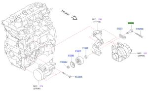 مسمار بكرة سير ماكينة