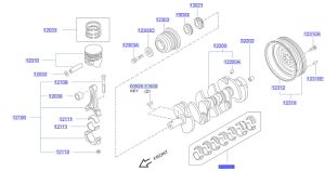 طقم سبائك عامود الكرنك الثابته