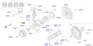 دبوس تثبيت بكرة الكرنك