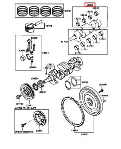 طقم سبائك عامود الكرنك المتحركة