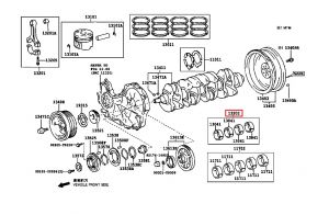 طقم سبائك عامود الكرنك المتحركة