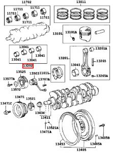 طقم سبائك عامود الكرنك المتحركة