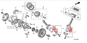 سبيكة عامود الكرنك المتحركة (A) (اسود) (DAIDO)