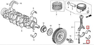 سبيكة عامود الكرنك المتحركة (A) (ازرق) (DAIDO)