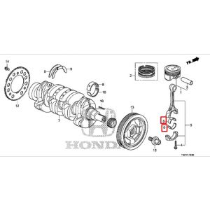 سبيكة عامود الكرنك المتحركة (A) (ازرق) (DYNA)