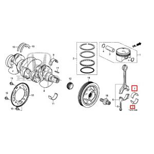 سبيكة عامود الكرنك المتحركة (B) (اسود) (DAIDO)