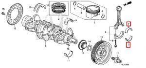 سبيكة عامود الكرنك المتحركة (B) (اسود) (DAIDO)