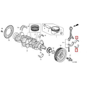 سبيكة عامود الكرنك المتحركة (B) (اسود) (DAIDO)