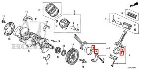 سبيكة عامود الكرنك المتحركة (B) (بني) (DAIDO)