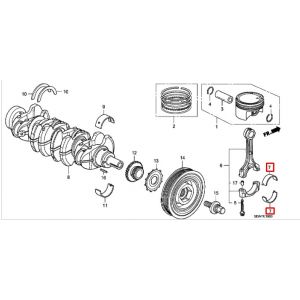 سبيكة عامود الكرنك المتحركة (B) (اسود) (DAIDO)