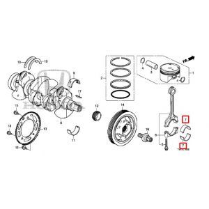 سبيكة عامود الكرنك المتحركة (C)  (بني) (DAIDO)