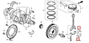 سبيكة عامود الكرنك المتحركة (C)  (بني) (DAIDO)