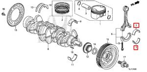 سبيكة عامود الكرنك المتحركة (C)  (بني) (DAIDO)