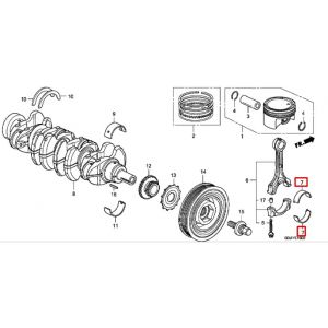 سبيكة عامود الكرنك المتحركة (C)  (بني) (DAIDO)