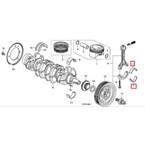 سبيكة عامود الكرنك المتحركة (C)  (بني) (DAIDO)