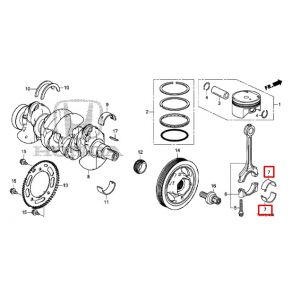 سبيكة عامود الكرنك المتحركة (D) (اخضر) (DAIDO)