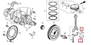 سبيكة عامود الكرنك المتحركة (D) (اخضر) (DAIDO)