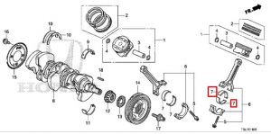 سبيكة عامود الكرنك المتحركة (D) (اصفر) (TAIHO)