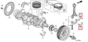 سبيكة عامود الكرنك المتحركة (E) (اصفر) (DAIDO)