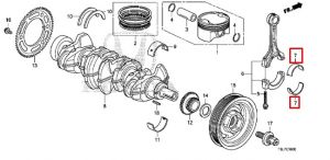 سبيكة عامود الكرنك المتحركة (F) (وردي) (DAIDO)