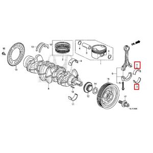 سبيكة عامود الكرنك المتحركة (F) (وردي) (DAIDO)