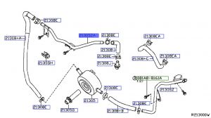 ماصورة ماء مبرد الزيت