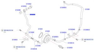 ماصورة ماء مبرد الزيت