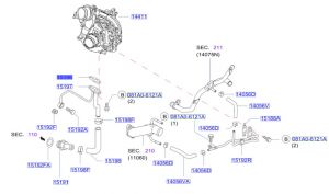 وجه  مخرج زيت التيربو