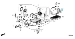 غطاء فلتر هواء