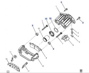 طقم إصلاح كليبر فرامل خلفي