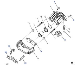 فحمات فرامل خلفية
