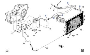 خرطوم الكومبريسور و رديتر المكيف