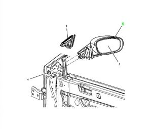 مرايه جانبية يمين