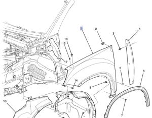 رفرف أمامي يمين