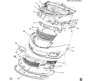 جلدة صدام أمامي سفلي